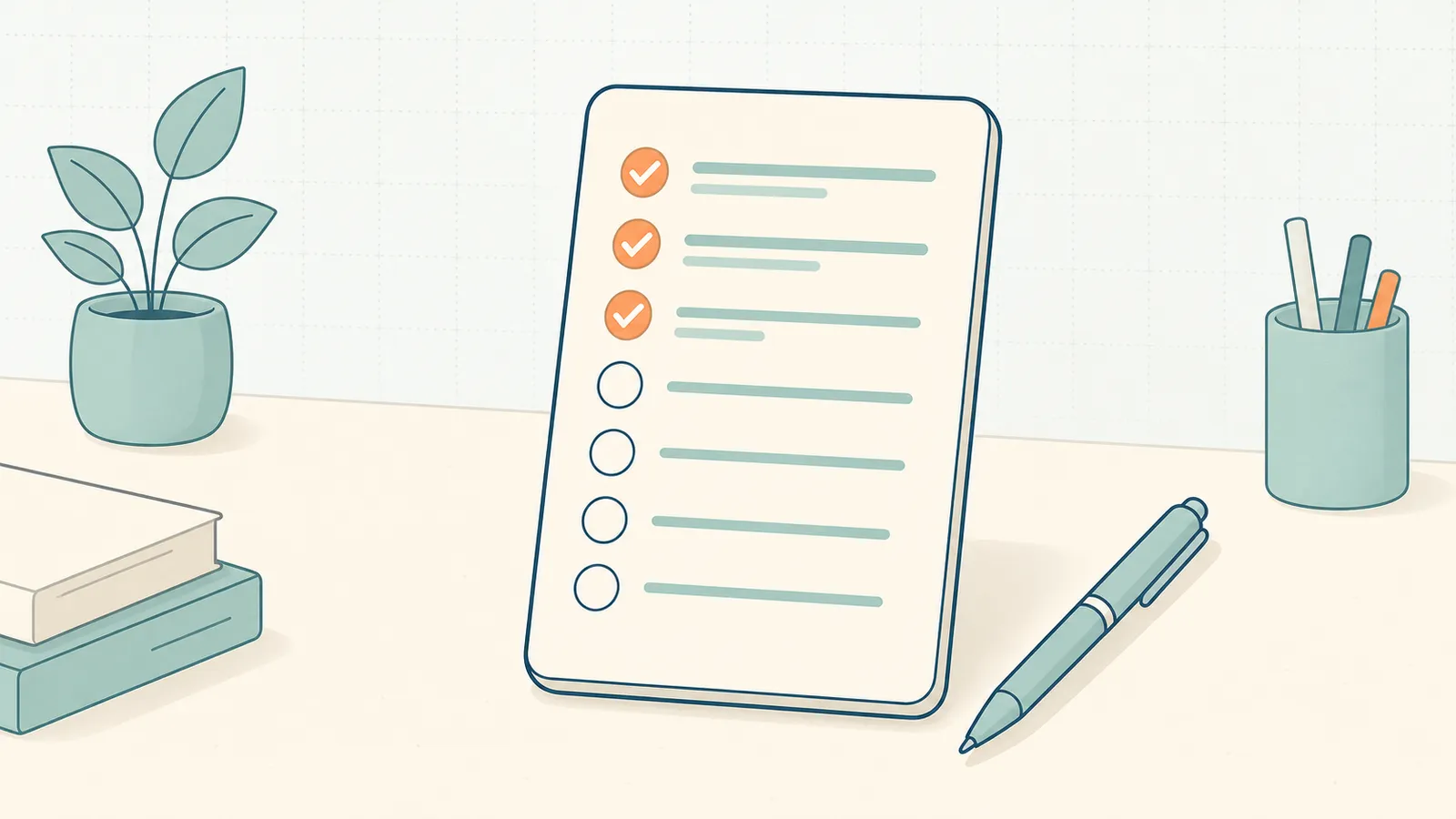The WordPress SEO Checklist 2026, with items being worked through and checked off across its six categories